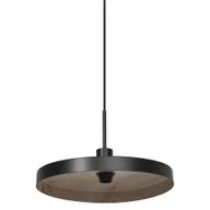 Lampy sufitowe - Lampa wisząca Decor Plate Pendant E27 Black Wood - miniaturka - grafika 1