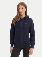 Bluzy damskie - Lacoste Bluza SF5256 Granatowy Regular Fit - miniaturka - grafika 1