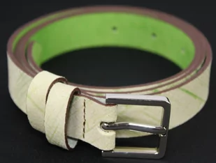 Pasek Damski Skórzany Arucce (PL) Skóra Licowa EXTRA Gładki 25 mm JASNY ZIELONY Matowy - Paski Pasek Damski Skórzany Arucce (PL) Skóra Licowa EXTRA Gładki 25 mm JASNY ZIELONY Matowy - Paski - miniaturka - grafika 3