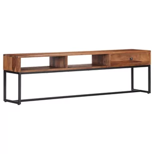 vidaXL Szafka pod TV, 160x30x45 cm, lite drewno sheesham - Szafki RTV - miniaturka - grafika 1