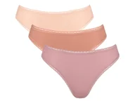 Majtki damskie - Hello by Sloggi Majtki hipstery damskie z bawełny, 3 pary (tai koral/róż/morela, 44) - miniaturka - grafika 1