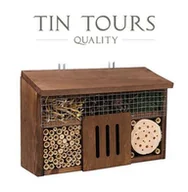 Pozostałe ozdoby ogrodowe - DUŻY DREWNIANY DOMEK / HOTEL DLA OWADÓW POŻYTECZNYCH (PSZCZOŁY MURARKI) 37x14x24/26 cm - miniaturka - grafika 1