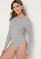 Body - Szare Body w Klasycznym Stylu Sadirise - miniaturka - grafika 1