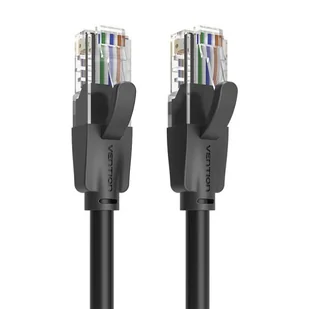 Kabel sieciowy UTP kat.6 Vention IBEBI 3m czarny - Kable miedziane - miniaturka - grafika 1