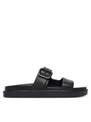 Klapki i japonki damskie - Tommy Hilfiger Klapki FW0FW08953 Czarny - miniaturka - grafika 1