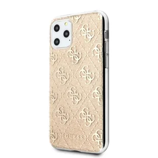 GUESS Guess 4G Glitter etui ochronne iPhone 11 Pro (różowe) GUHCN58PCU4GLPI - Szkła hartowane na telefon - miniaturka - grafika 8
