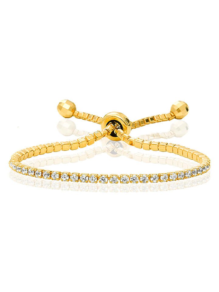 Les Favorites Pozłacana bransoletka z cyrkoniami