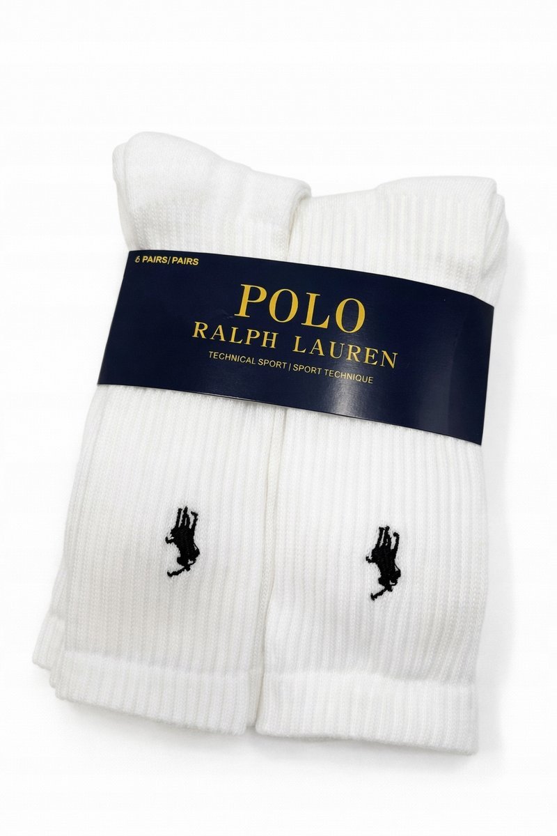 Skarpety POLO RALPH LAUREN rozmiar 36-40 6 par CZARNE (10333)
