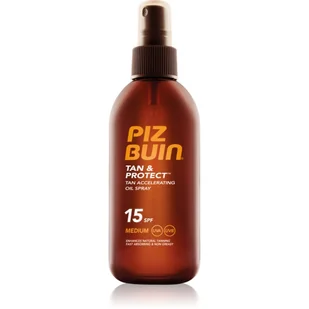 Piz Buin Tan & Protect Tan Accelerating Oil Spray SPF15 U) olejek do opalania 150ml - Balsamy i kremy do opalania - miniaturka - grafika 1