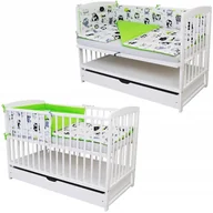 Łóżeczka i kojce - 2w1 łóżeczko dostawne Andrzej z szufladą biały 120x60(67) Zestaw DUO - miniaturka - grafika 1