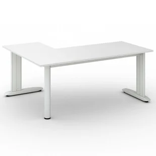 B2B Partner Biurko Flexible L 1800 x 1400 mm, biały 468266 - Stoły i stoliki do biura - miniaturka - grafika 1