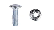 Śruby i nakrętki - Śruba z łbem grzybkowym + nakrętka kołnierzowa ząbkowana SGK M6x20 903100 /100szt,/ - miniaturka - grafika 1
