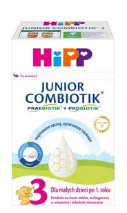 HIPP 3 Junior Combiotik - mleko następne 550 g - Mleko modyfikowane - miniaturka - grafika 1