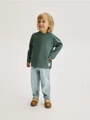 Bluzki dla chłopców - Reserved - Bawełniany longsleeve - morski - miniaturka - grafika 1