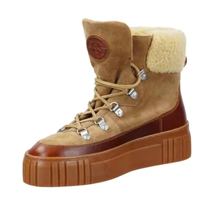 GANT FOOTWEAR Damskie sztyblety SNOWMONT, Camel, 37 EU, piaskowy, 37 EU - Botki damskie - miniaturka - grafika 1