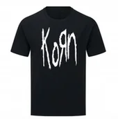 Koszulki męskie - KOSZULKA Z NADRUKIEM MĘSKA ŚMIESZNA T-SHIRT KORN METAL HARD ROCK r. L - miniaturka - grafika 1