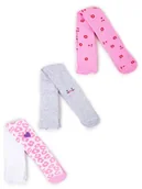 Rajstopy - Rajstopy dziewczęce bawełniane we wzory 3PAK 56-62 YOCLUB - miniaturka - grafika 1