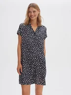 Sukienki - OPUS Sukienka w kolorze granatowo-białym - miniaturka - grafika 1
