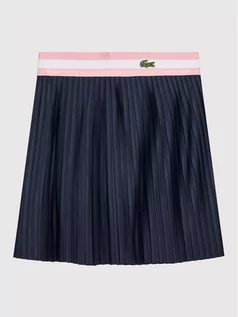 Sukienki i spódniczki dla dziewczynek - Lacoste Spódnica JJ2099 Granatowy Regular Fit 3666165324329 - grafika 1