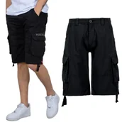 Odzież taktyczna i umundurowanie - Spodenki Alpha Industries Jet Short 191200 03 - Czarne  31 - miniaturka - grafika 1