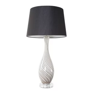 Lampa Stołowa Z Abażurem Megi 32X39X73 Czarna + Srebrna - Lampy stojące - miniaturka - grafika 1