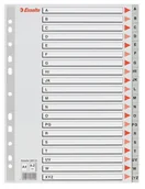 Przekładki do segregatorów - Esselte Przekładki PCV szare A4 A-Z 100112 - miniaturka - grafika 1