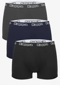 Majtki męskie - Bokserki męskie bawełniane (3pack) klasyczne logowana guma Kappa K1221 - miniaturka - grafika 1