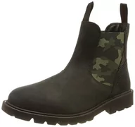 Botki damskie - Geox Chłopięce J Shaylax Boy A botki, Black Mimetic, 36 EU - miniaturka - grafika 1