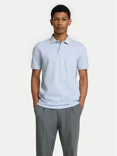 Selected Homme Polo 16095851 Błękitny Slim Fit - Koszulki męskie - miniaturka - grafika 1