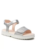 Buty dla dziewczynek - Geox Sandały J S.Coraile G. B J256EB 0NFEW C1007 D Srebrny - miniaturka - grafika 1