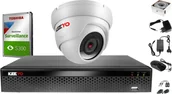 Zestawy do monitoringu - Keeyo H265+ Zestaw do monitoringu po skrętce 5MPx IR 25m 1TB - miniaturka - grafika 1