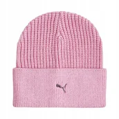 Czapki damskie - Czapka Puma Metal Cat Beanie różowa 26404 05 - miniaturka - grafika 1