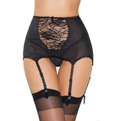 Skarpetki damskie - Pas do pończoch z wysokim stanem Model 418 M Czarny - miniaturka - grafika 1