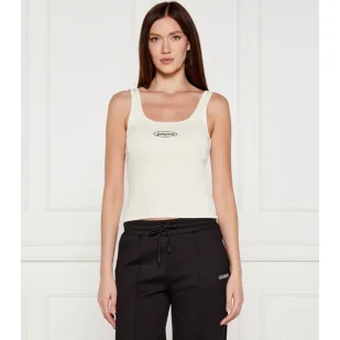 Guess Jeans Top Slim Fit - Koszulki i topy damskie - miniaturka - grafika 1