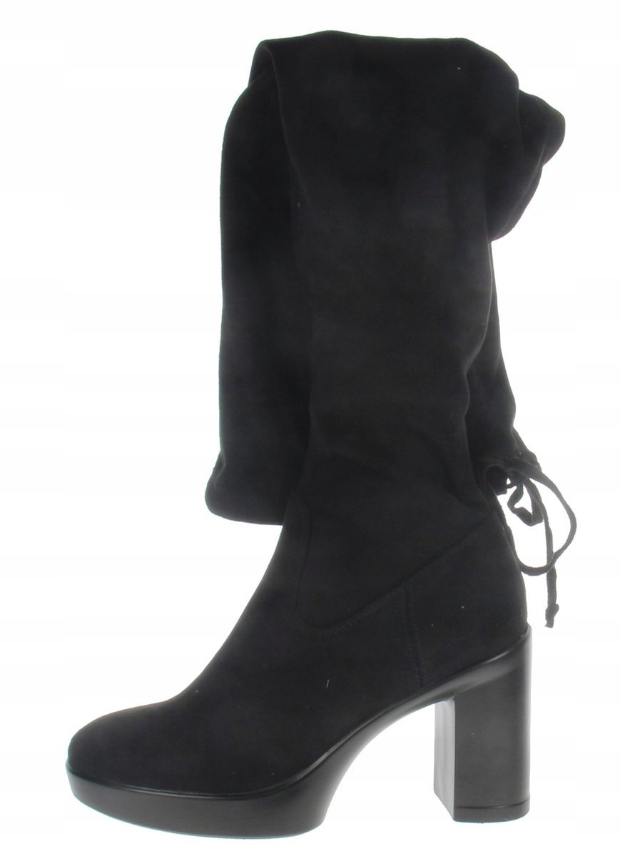 Anna Field Damskie Kozaki Czarne Klasyczne Na Słupku 38 Frd