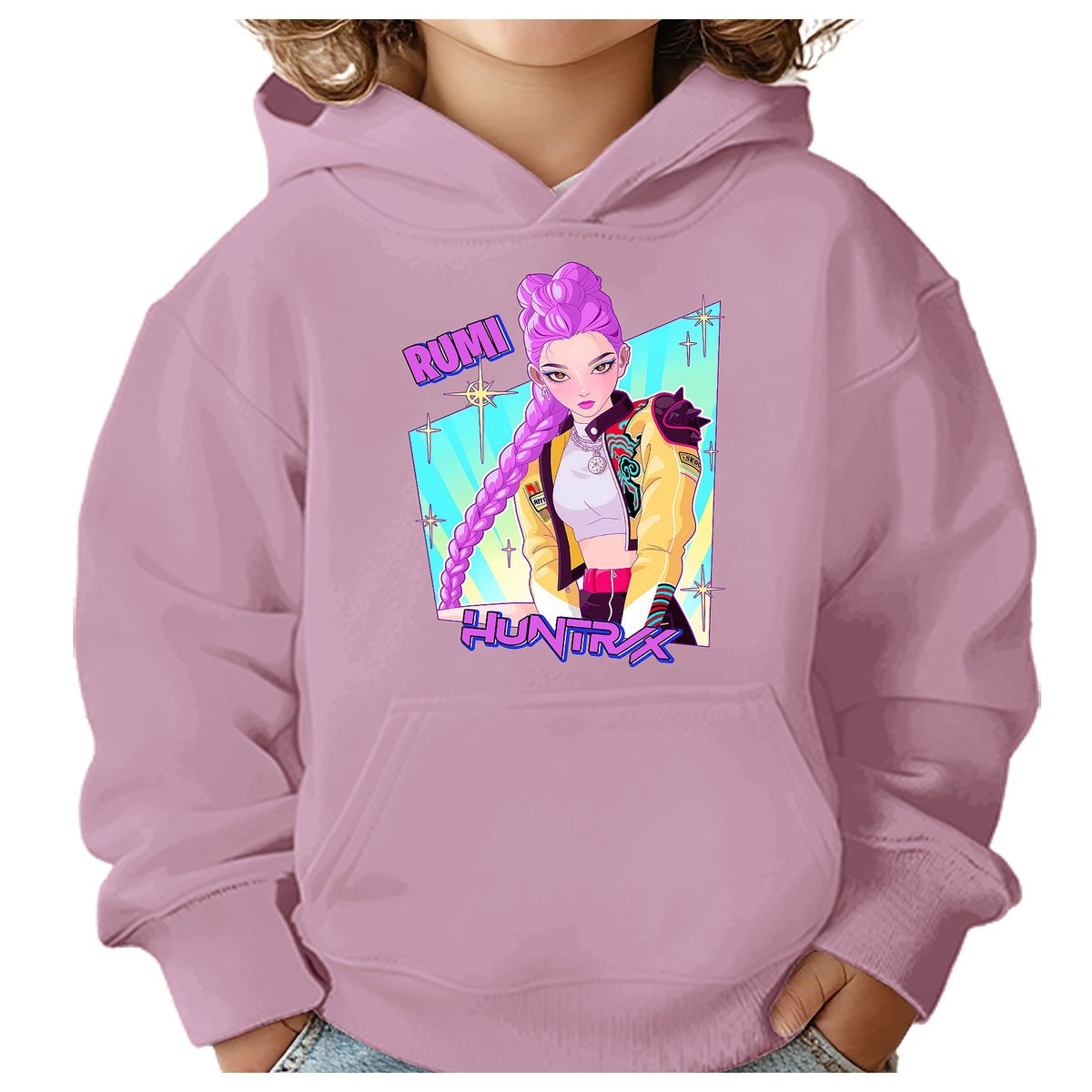 BLUZA DZIECIĘCA HUNTRIX RUMI KPOP 146-152 Z KAPTUREM BAWEŁNIANA JAKOŚĆ