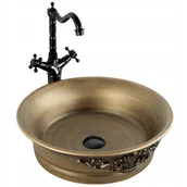 Umywalki - UMYWALKA NABLATOWA RUSTYKALNA MIEDZIANA REA BETTY RUSTIC - miniaturka - grafika 1