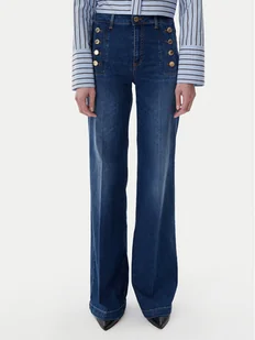 ViCOLO Jeansy DD5078 Niebieski Wide Leg - Spodnie damskie - miniaturka - grafika 1