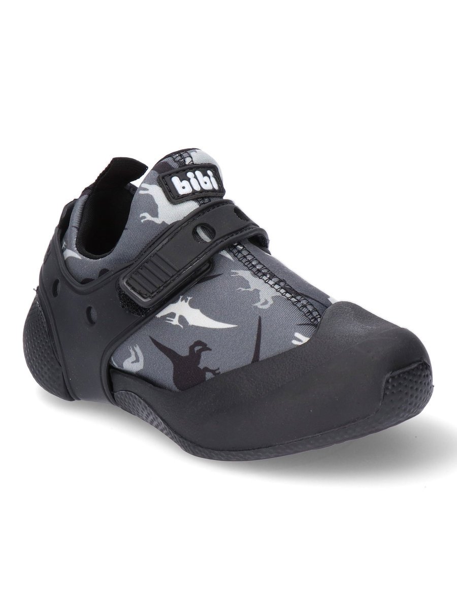 Chłopięce buto-kapcie 2w1 dinozaury czarne Bibi Shoes r.32
