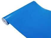 Meble modułowe i akcesoria - Okleina Meblowa Jednokolorowa Folia klejowa Dekoracyjna Samoprzylepna Stół Szafę Regał Drzwi Schody Fronty Meblowe Metr Bieżący 45x100 cm Błękitny mat - miniaturka - grafika 1