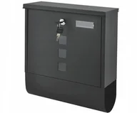 Skrzynki na listy - Skrzynka na listy MODERNHOME, antracytowa, 33,5x30,5x9,6 cm - miniaturka - grafika 1