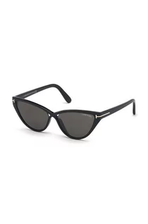 Okulary przeciwsłoneczne - Tom Ford okulary przeciwsłoneczne damskie kolor czarny - grafika 1