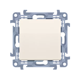 Przycisk pojedynczy Kontakt-Simon 10 CP1.01/41 bez piktogramu kremowy - Klawisze i ramki - miniaturka - grafika 1
