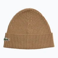 Czapki damskie - Czapka zimowa Lacoste RB0001 date brown WYSYŁKA W 24H 30 DNI NA ZWROT - miniaturka - grafika 1