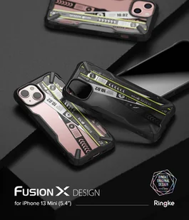 RINGKE Fusion X Design etui pancerny pokrowiec z ramką iPhone 13 mini czarny (Ticket band) (FXD540E43) FXD540E43 - Etui i futerały do telefonów - miniaturka - grafika 19