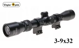 Profesjonalna Luneta Celownicza (do wiatrówek...) VOGLER OPTIK 3-9x32 + Montaż 11mm + Akcesoria. - Lunety i akcesoria - miniaturka - grafika 1