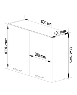Szafka OLIWIA W80 H580 BIAŁA / BETON - Meble kuchenne - miniaturka - grafika 6
