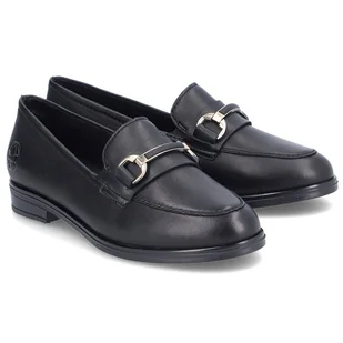 Mokasyny damskie Rieker 46262-01 BLACK 40 - Mokasyny damskie - miniaturka - grafika 1