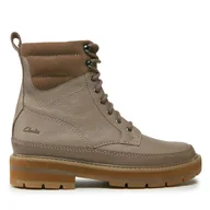 Buty dla dziewczynek - Trapery Clarks PragueStyle K. 261749026 Brązowy - miniaturka - grafika 1