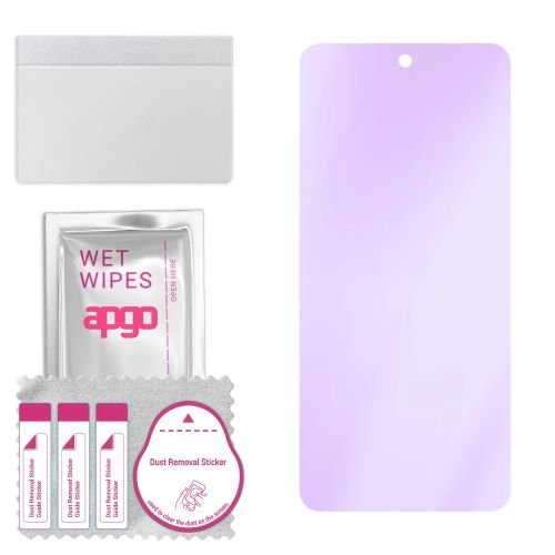 szkło ochronne na ekran Hybrydowe 9H z filtrem ANTI-BLUE zamiennik hartowanego do Vivo Y100t - apgo hybrid ANTI-BLUE Flexible Hybrid Glass nie...